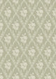 Västigårn Light Green Anno II Wallpaper by Boråstapeter