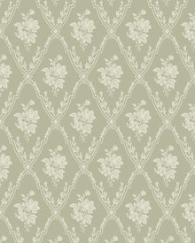 8059 Västigårn Light Green Anno II Wallpaper by Boråstapeter