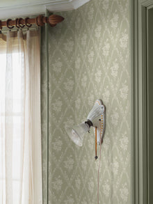 8059 Västigårn Light Green Anno II Wallpaper by Boråstapeter