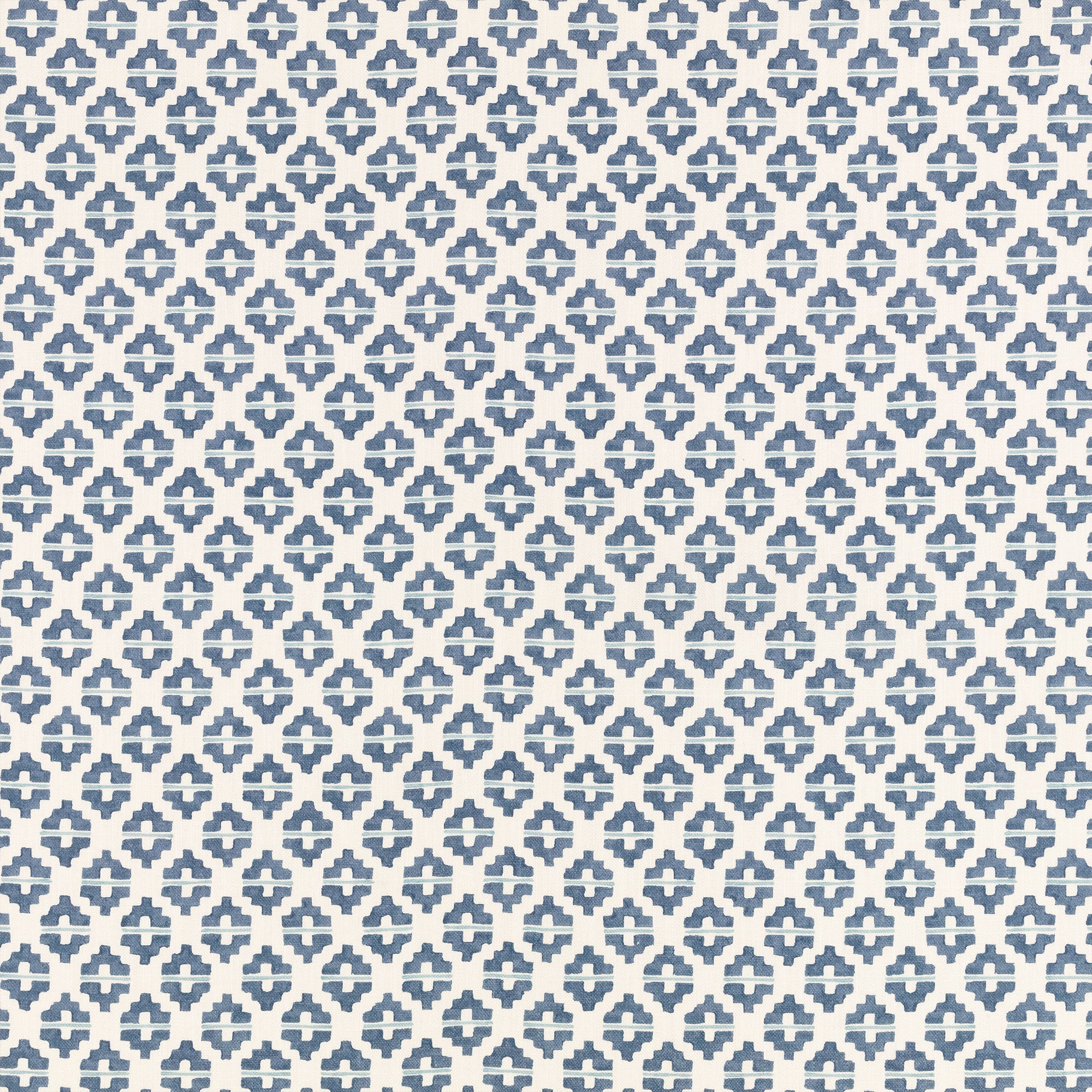 Elska Aubin Buxton Blue Fabric by Romo