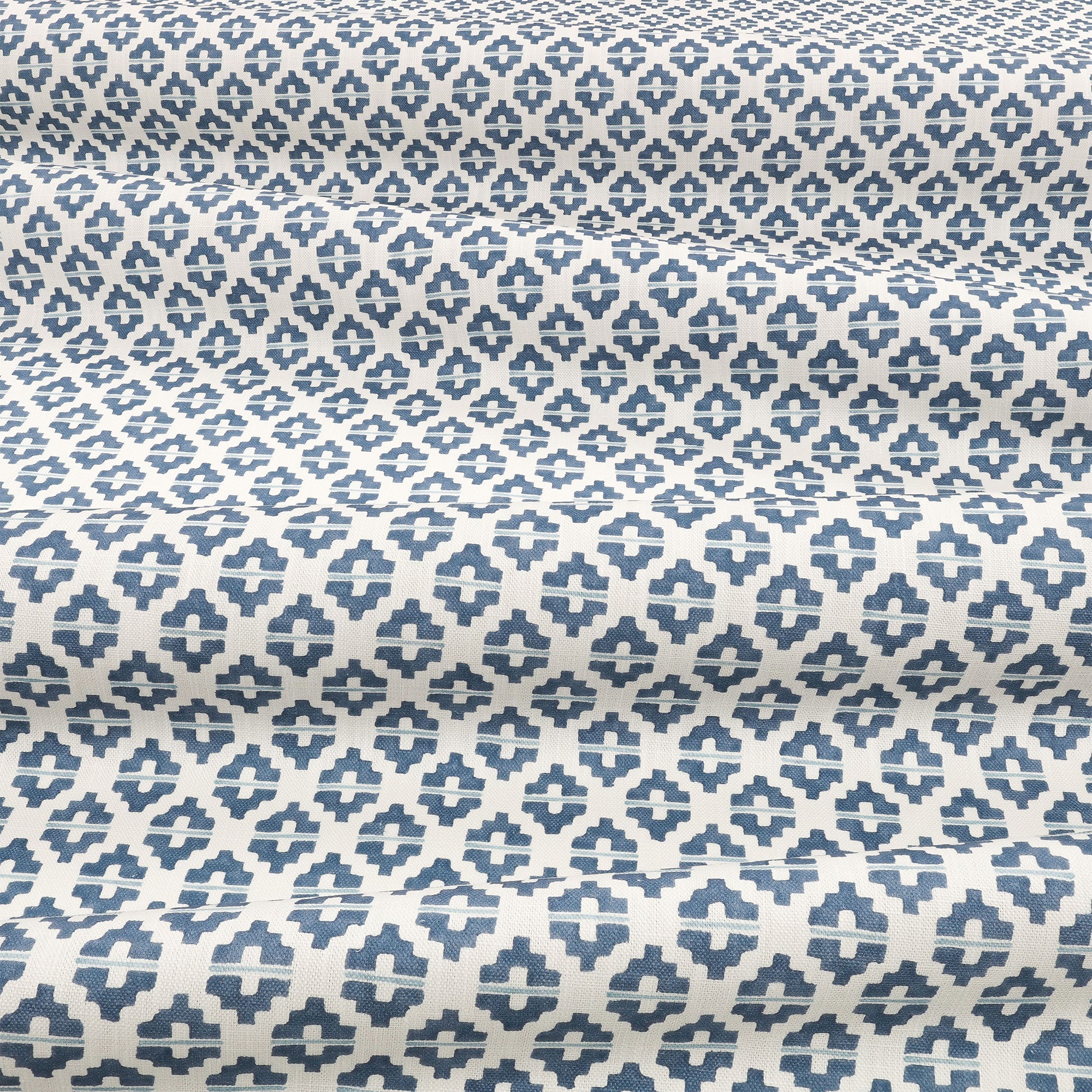 Elska Aubin Buxton Blue Fabric by Romo