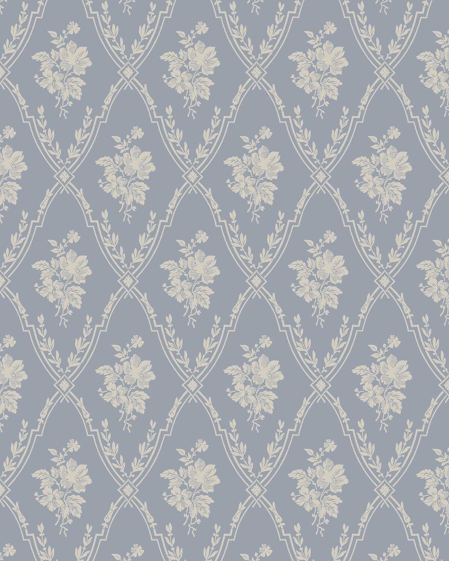 8060 Västigårn Light Blue Anno II Wallpaper by Boråstapeter