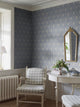 Västigårn Light Blue Anno II Wallpaper by Boråstapeter