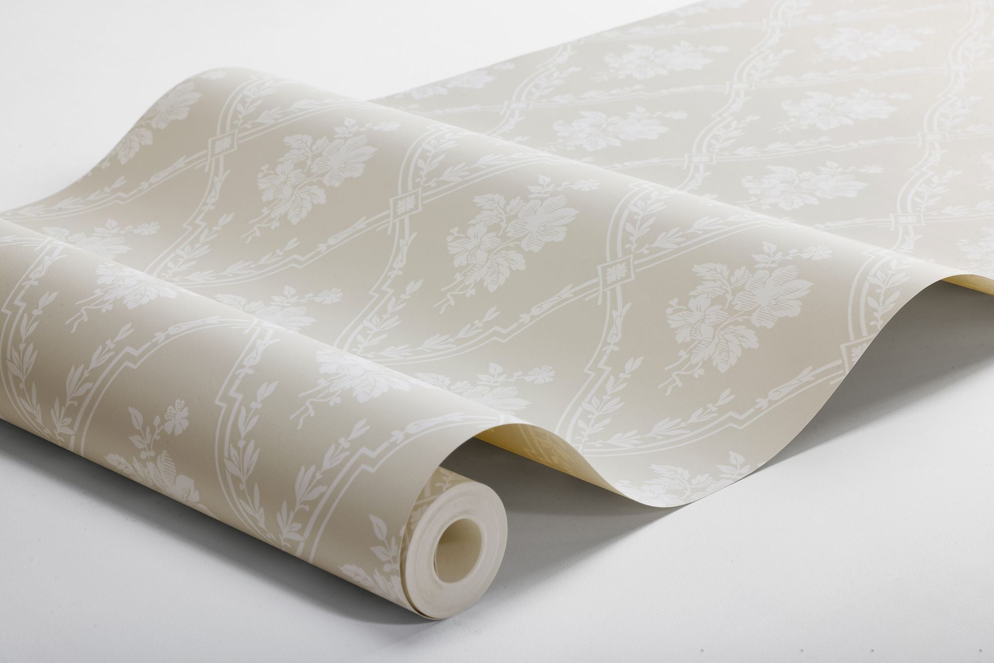 8061 Västigårn Light Beige Anno II Wallpaper by Boråstapeter