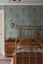 8062 Tullgarn Light Blue Anno II Wallpaper by Boråstapeter