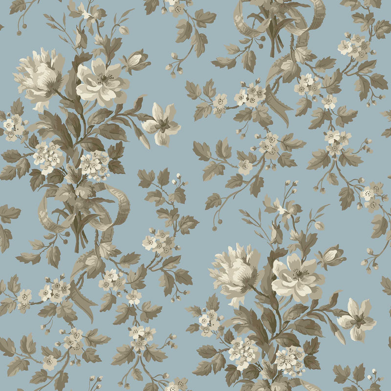 8062 Tullgarn Light Blue Anno II Wallpaper by Boråstapeter