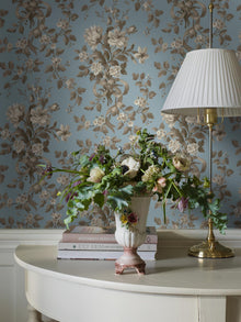8062 Tullgarn Light Blue Anno II Wallpaper by Boråstapeter