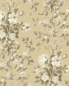 8063 Tullgarn Light Yellow Anno II Wallpaper by Boråstapeter