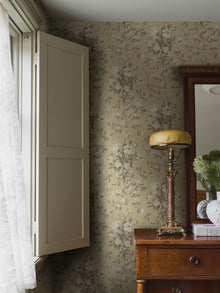 8063 Tullgarn Light Yellow Anno II Wallpaper by Boråstapeter