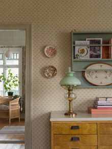 8066 Stella Light Yellow Anno II Wallpaper by Boråstapeter