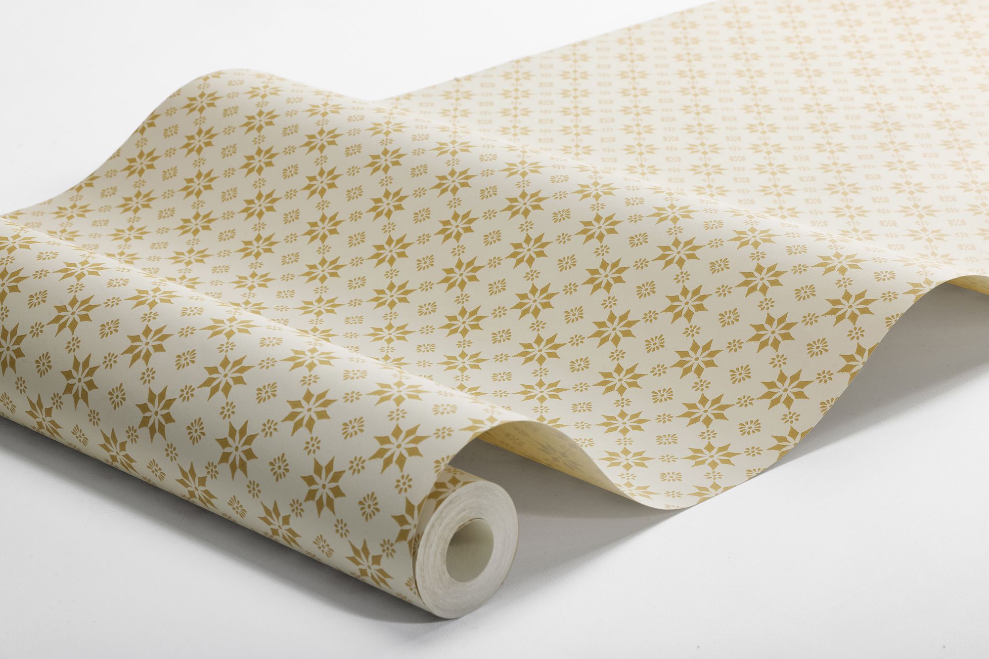 8066 Stella Light Yellow Anno II Wallpaper by Boråstapeter
