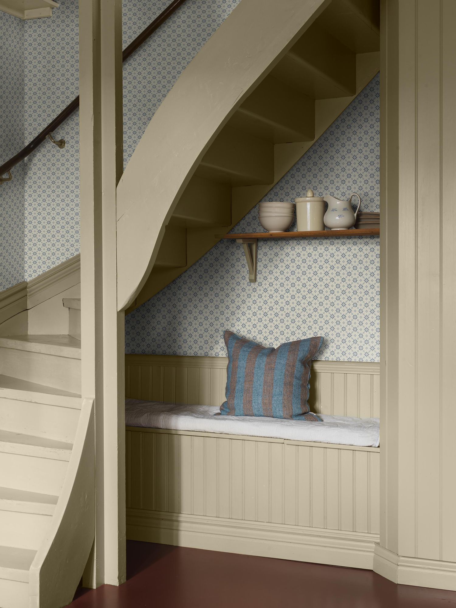 8067 Stella Light Blue Anno II Wallpaper by Boråstapeter