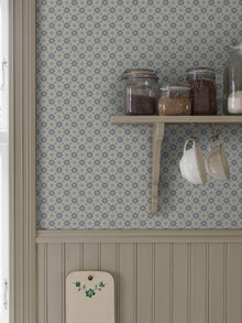 8067 Stella Light Blue Anno II Wallpaper by Boråstapeter