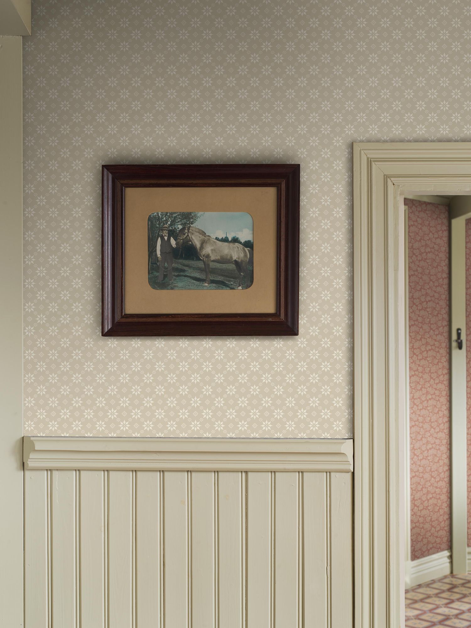 8068 Stella Light Beige Anno II Wallpaper by Boråstapeter