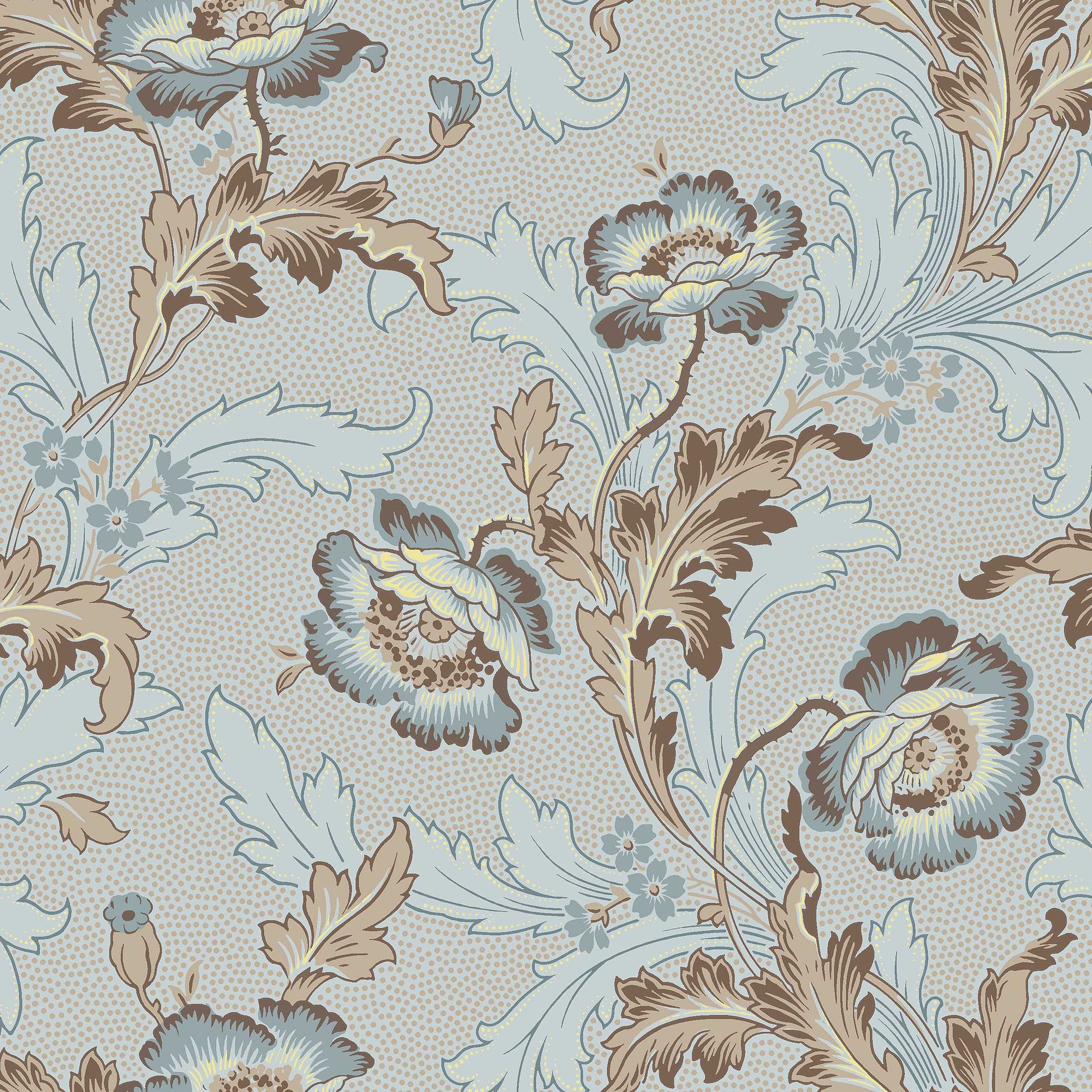 8070 Göteborg Light Blue Anno II Wallpaper by Boråstapeter