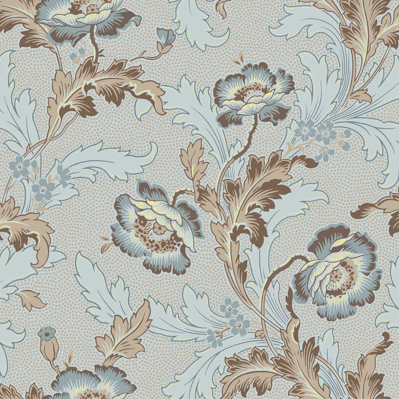 8070 Göteborg Light Blue Anno II Wallpaper by Boråstapeter