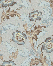 Göteborg Light Blue Anno II Wallpaper by Boråstapeter