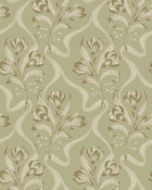 Jugendbukett Light Green Anno II Wallpaper by Boråstapeter