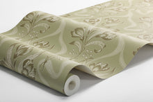 Jugendbukett Light Green Anno II Wallpaper by Boråstapeter