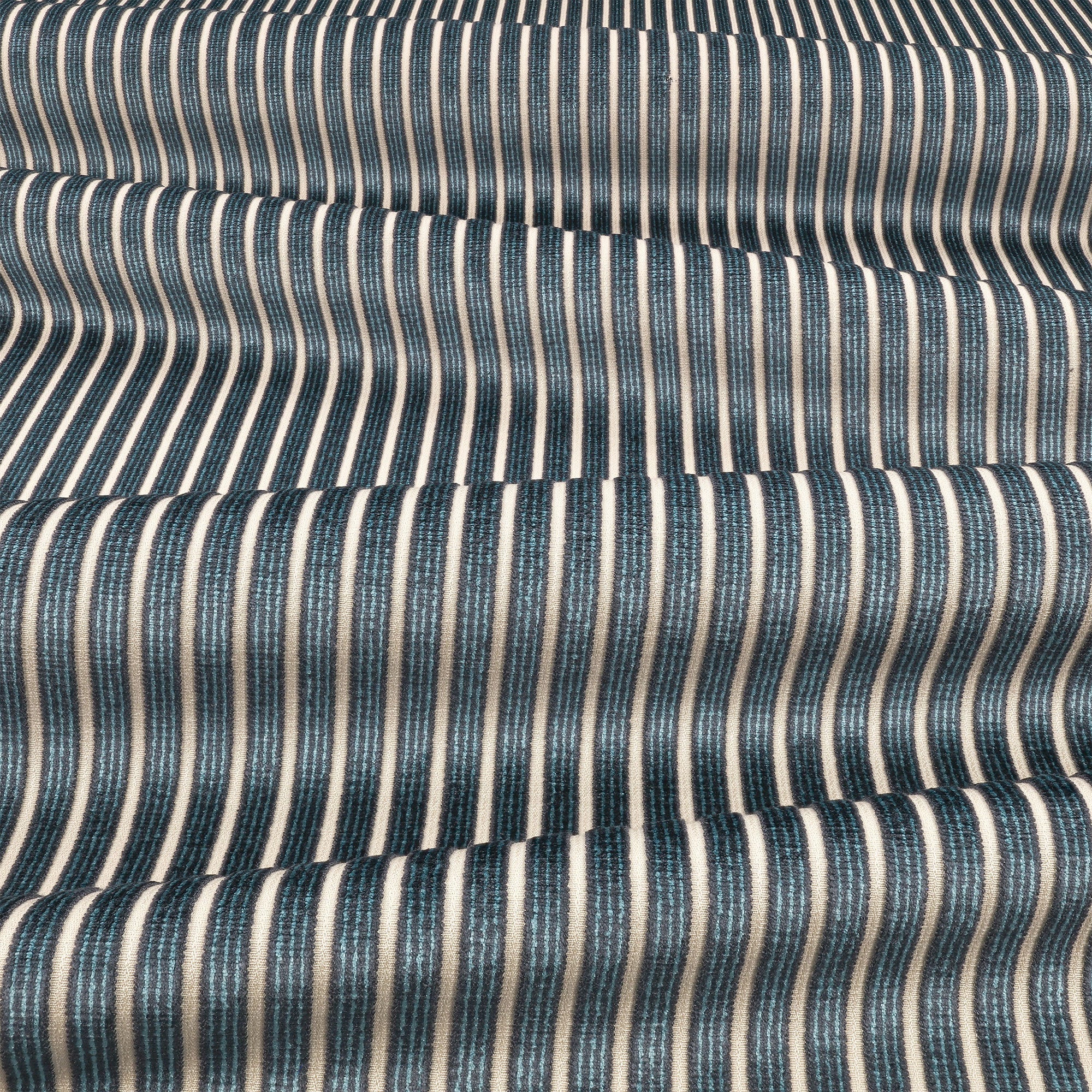 8072/04 Stria Navy Fabric by Romo