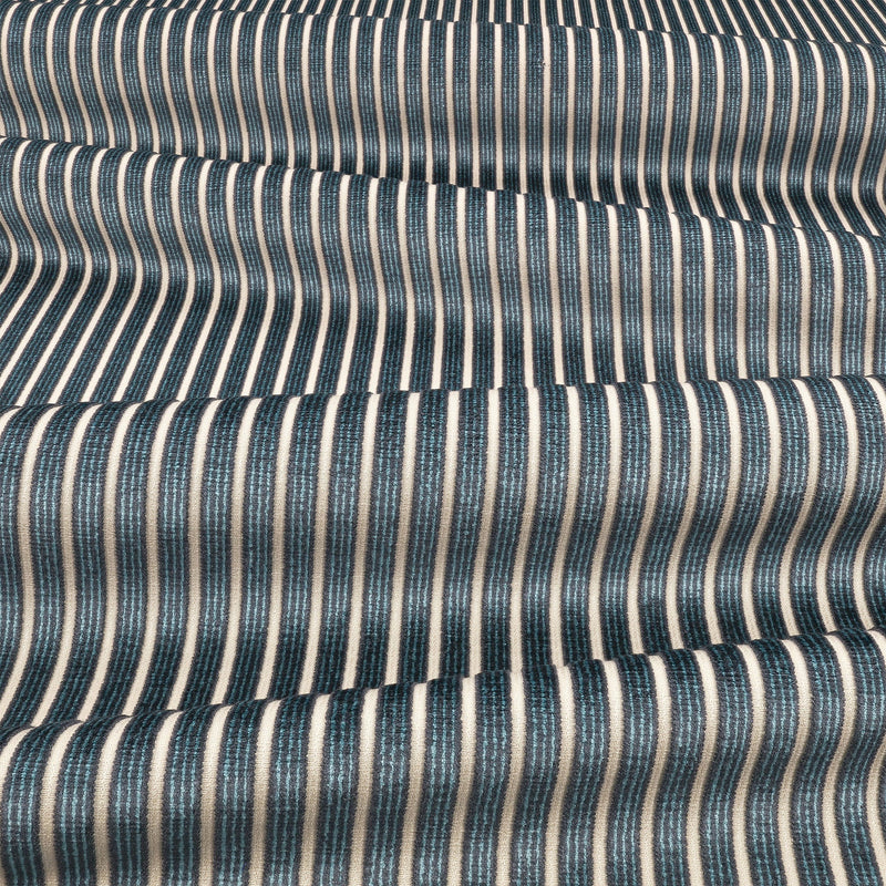 8072/04 Stria Navy Fabric by Romo