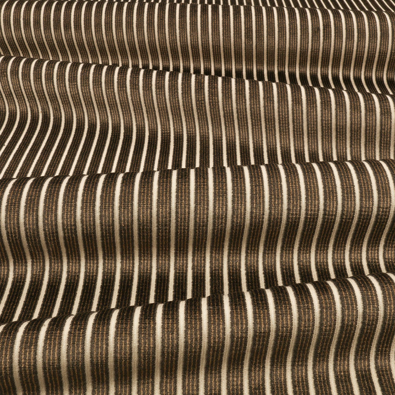 8072/05 Stria Espresso Fabric by Romo