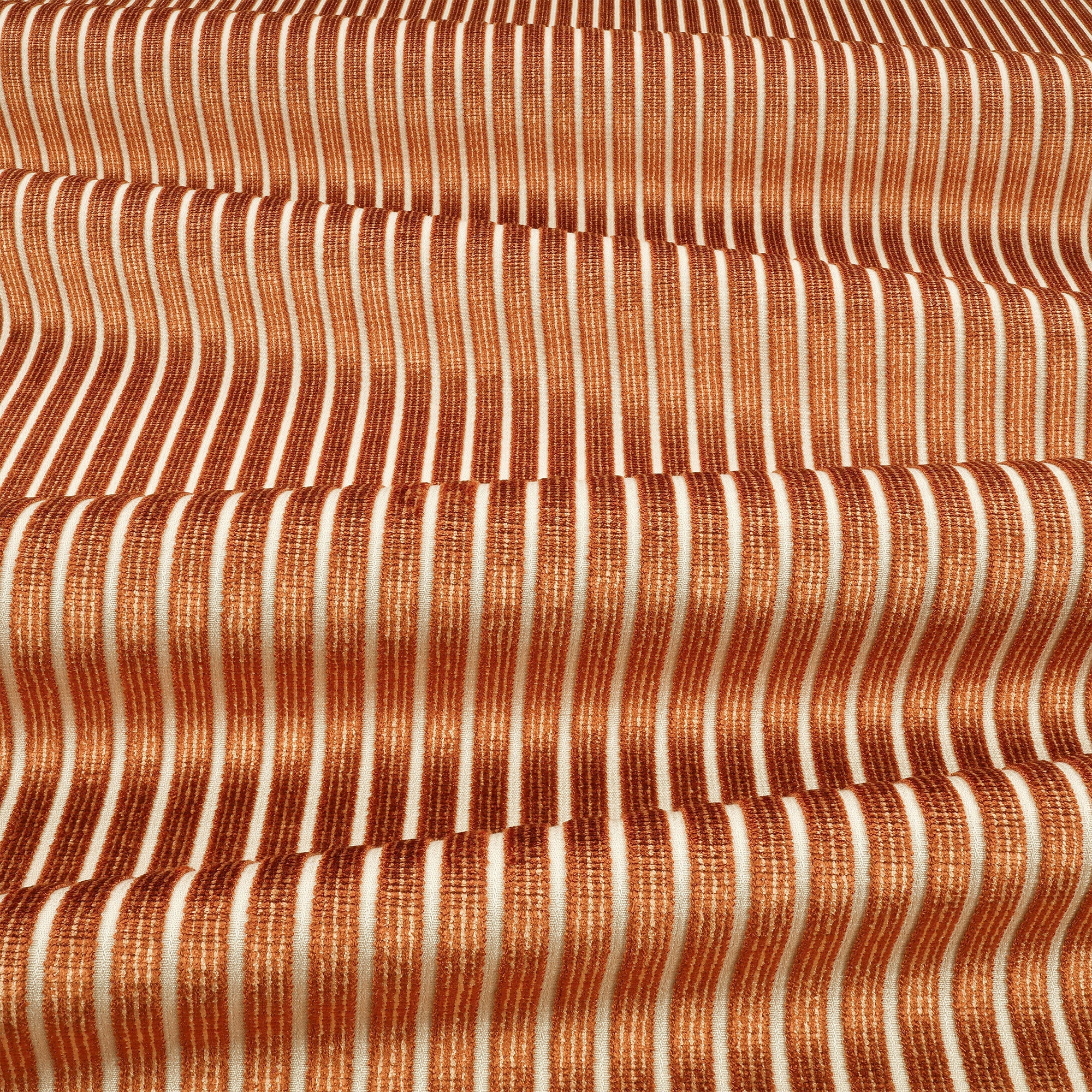 8072/06 Stria Burnt Sienna Fabric by Romo