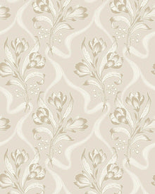 Jugendbukett Light Beige Anno II Wallpaper by Boråstapeter