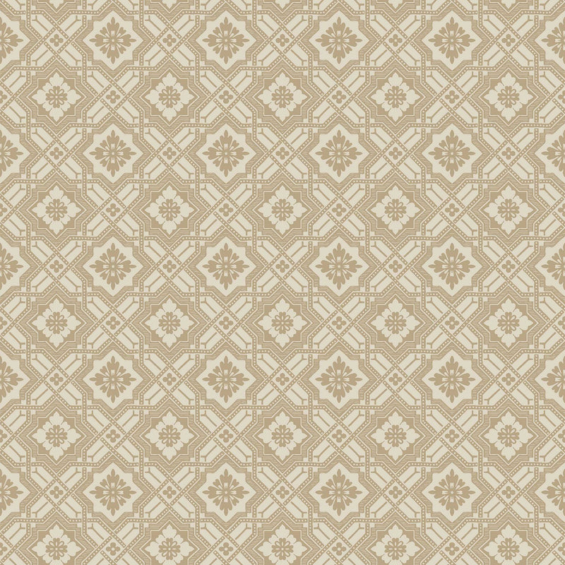 Friedrich Light Beige Anno II Wallpaper by Boråstapeter