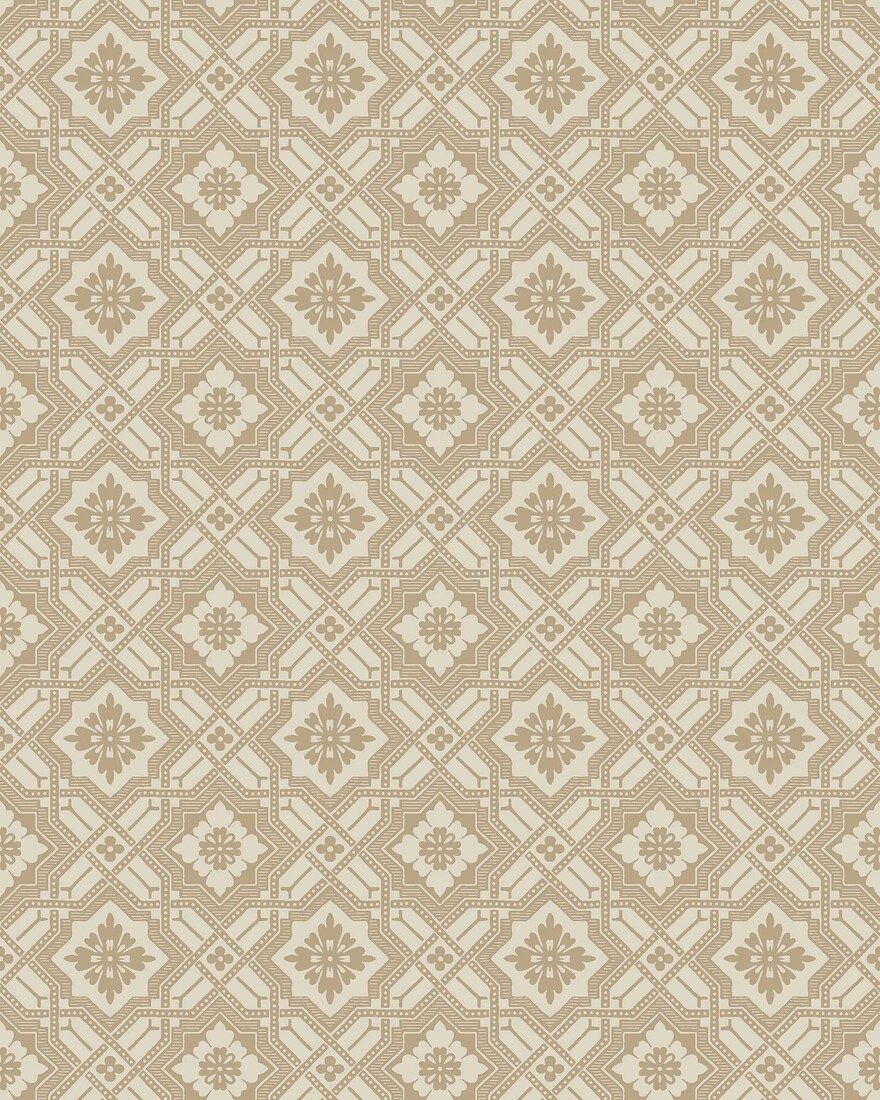 Friedrich Light Beige Anno II Wallpaper by Boråstapeter
