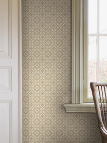 Friedrich Light Beige Anno II Wallpaper by Boråstapeter