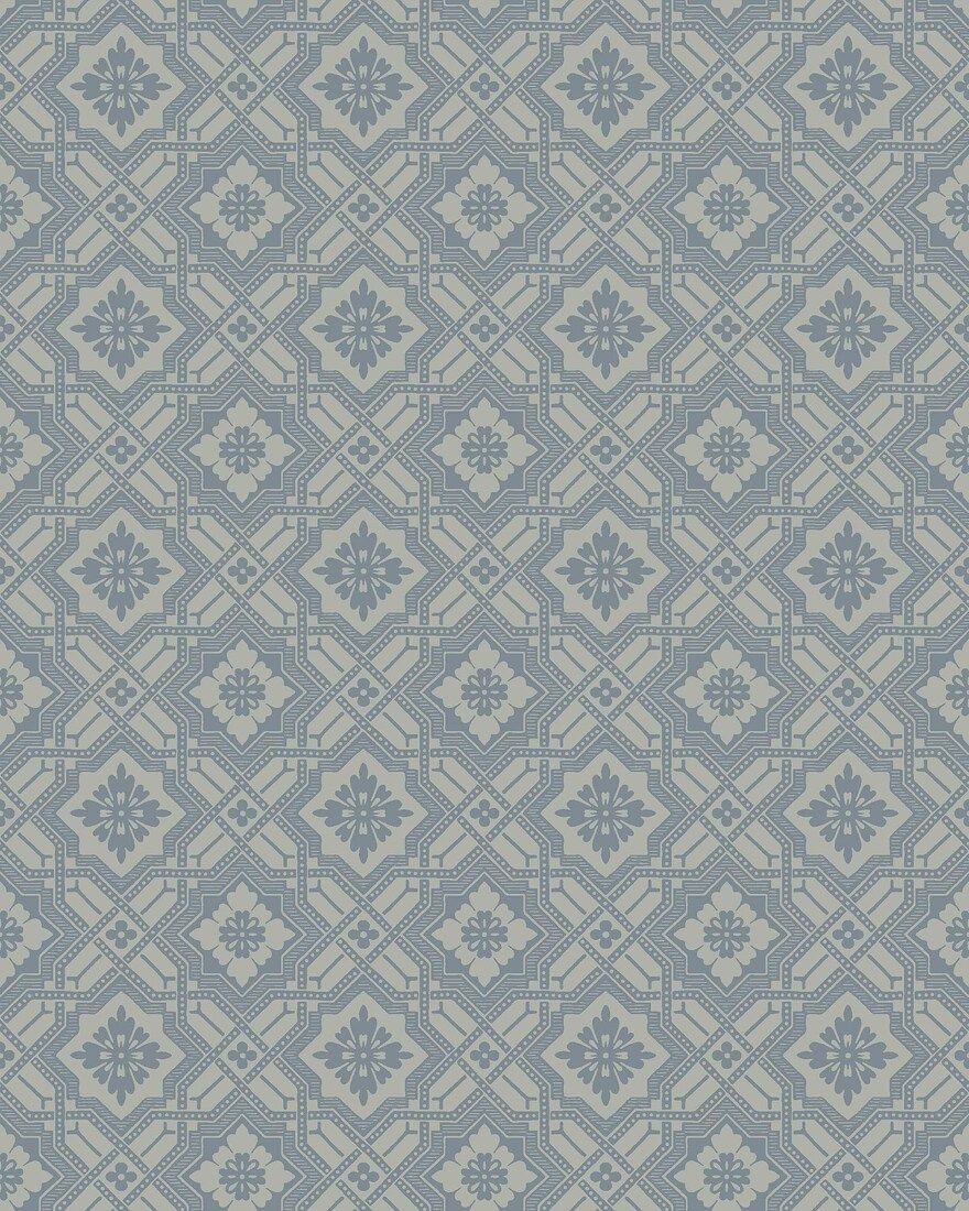 8074 Friedrich Light Blue Anno II Wallpaper by Boråstapeter