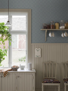 8074 Friedrich Light Blue Anno II Wallpaper by Boråstapeter