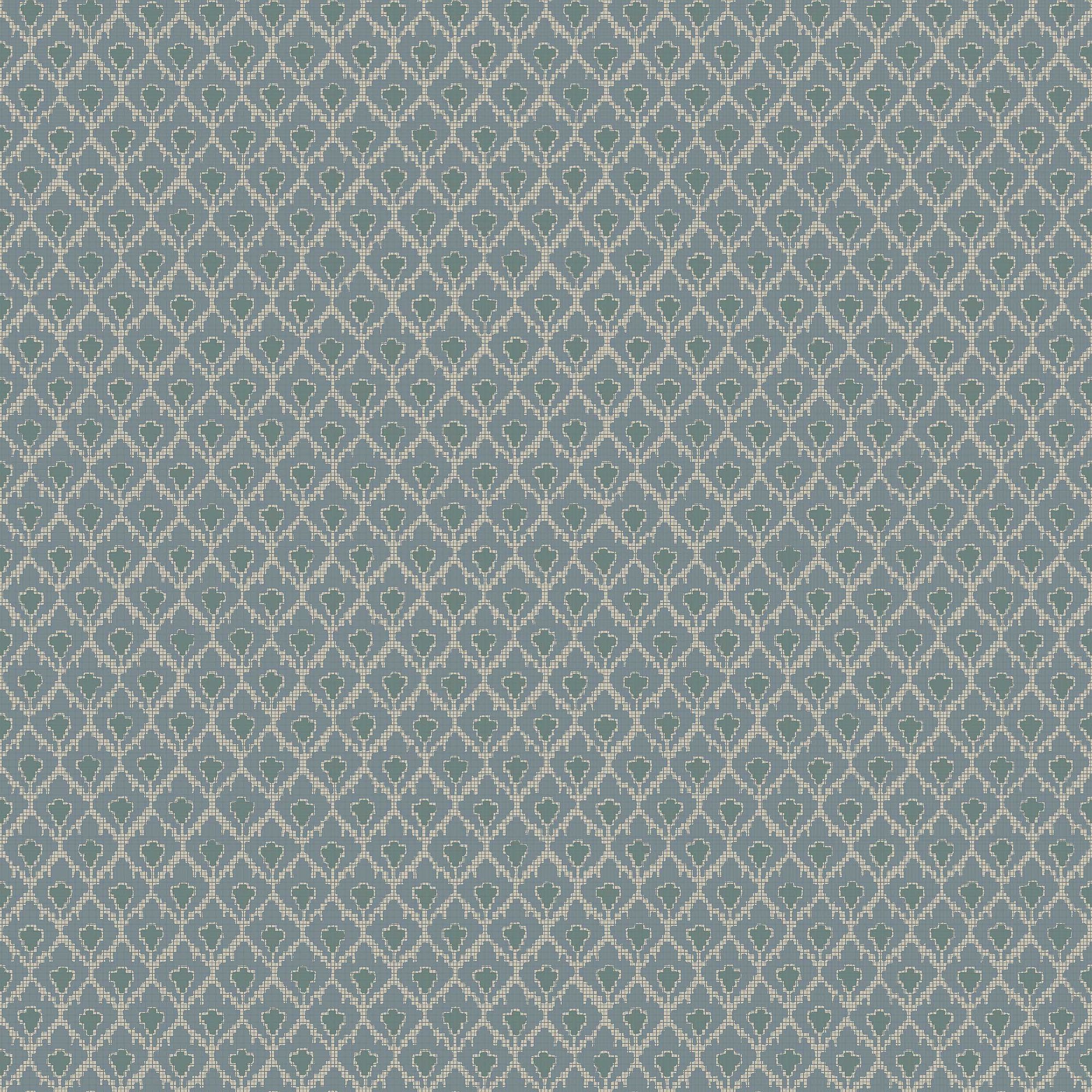 8076 Svea Dark Blue Anno II Wallpaper by Boråstapeter