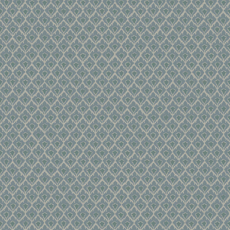 8076 Svea Dark Blue Anno II Wallpaper by Boråstapeter