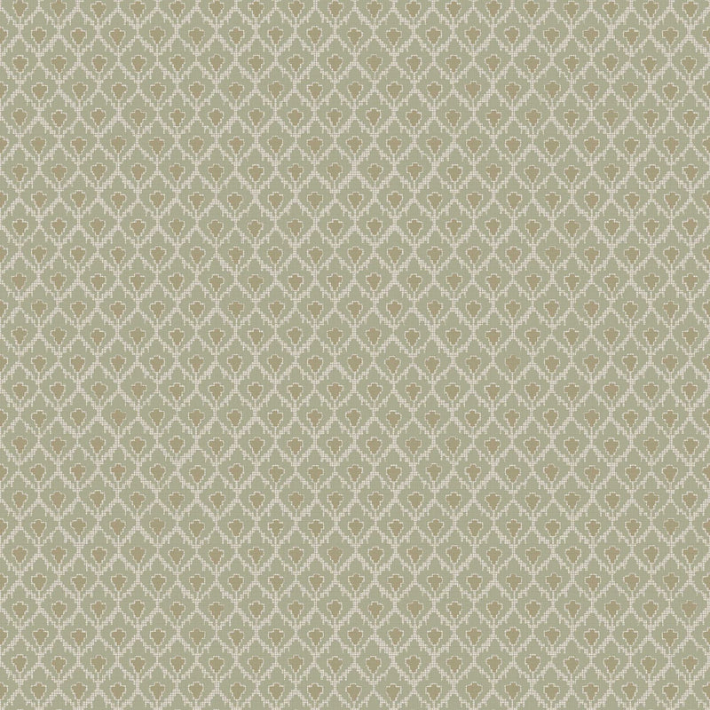 8077 Svea Light Green Anno II Wallpaper by Boråstapeter