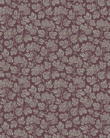 8079 Hagtorn Dark Purple Anno II Wallpaper by Boråstapeter
