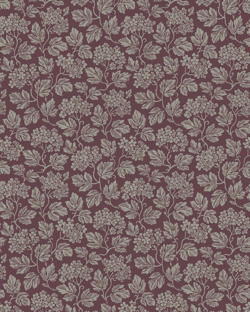 8079 Hagtorn Dark Purple Anno II Wallpaper by Boråstapeter