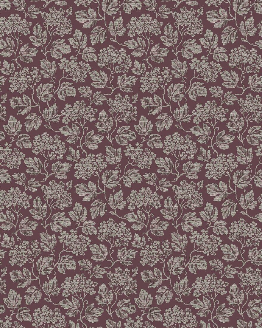 8079 Hagtorn Dark Purple Anno II Wallpaper by Boråstapeter
