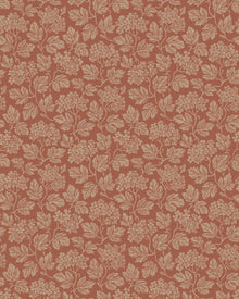 Hagtorn Dark Red Anno II Wallpaper by Boråstapeter