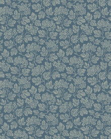 8082 Hagtorn Dark Blue Anno II Wallpaper by Boråstapeter