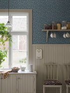 8082 Hagtorn Dark Blue Anno II Wallpaper by Boråstapeter