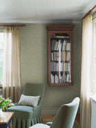 8083 Hagtorn Light Green Anno II Wallpaper by Boråstapeter