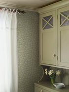 8083 Hagtorn Light Green Anno II Wallpaper by Boråstapeter