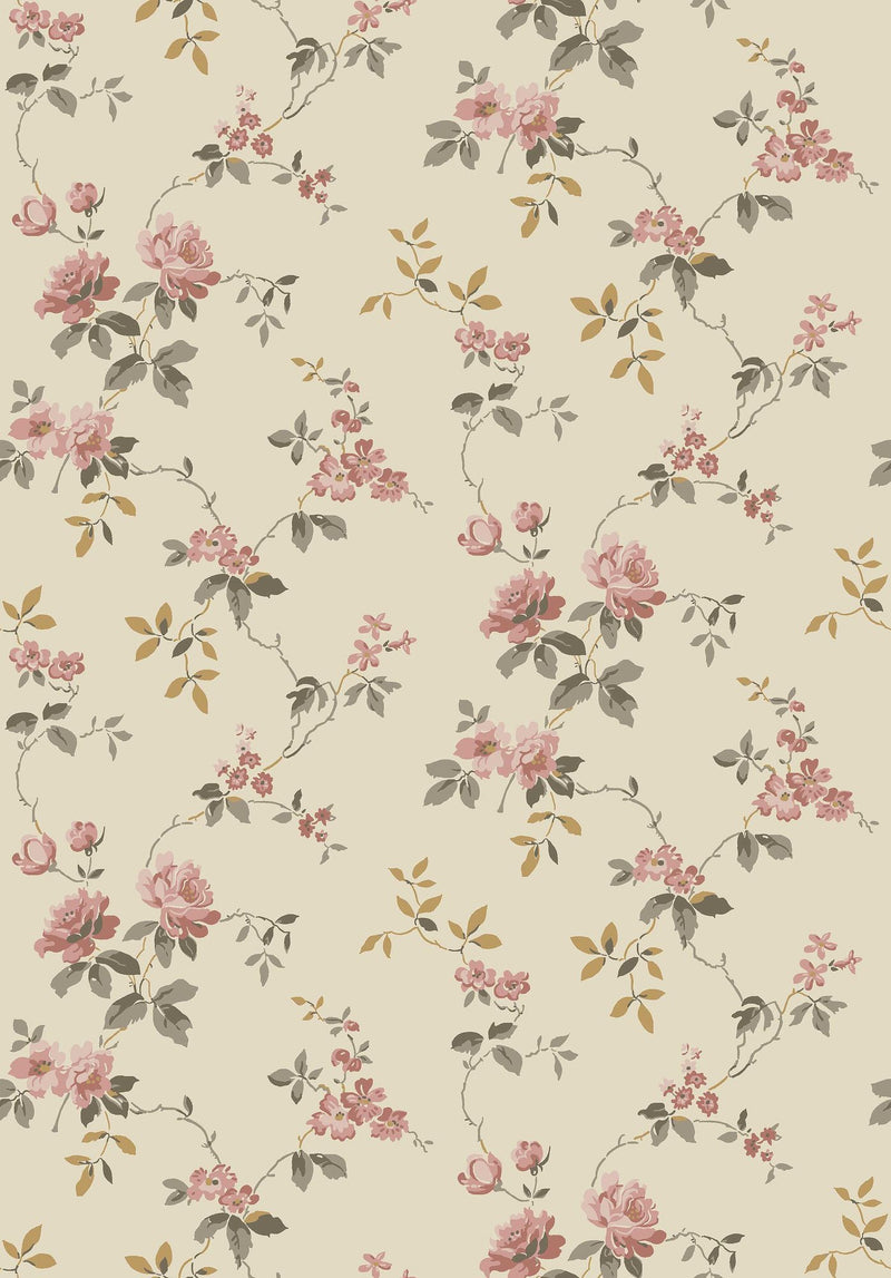 8084 Värmdö Light Beige Anno II Wallpaper by Boråstapeter