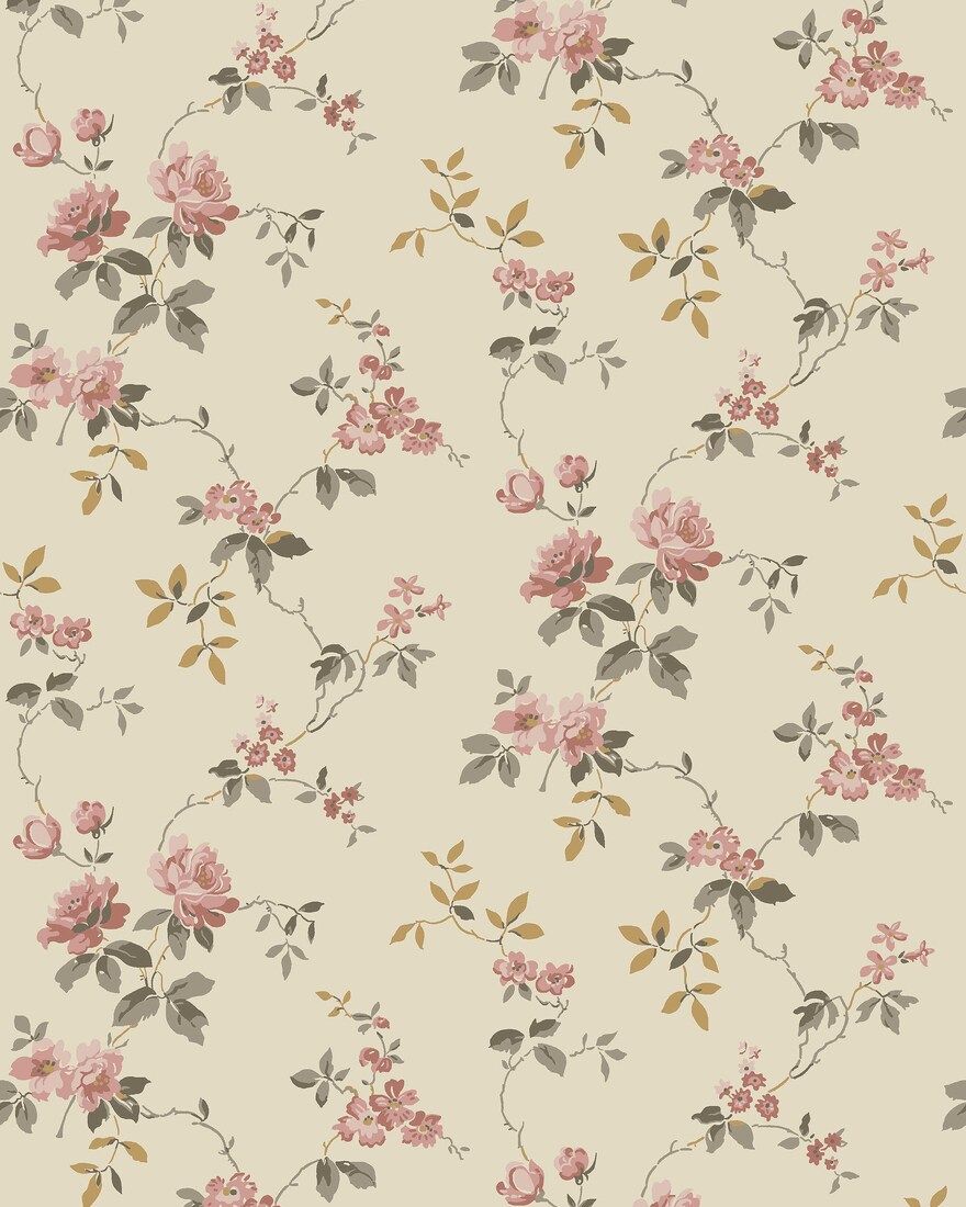 8084 Värmdö Light Beige Anno II Wallpaper by Boråstapeter