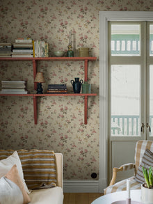 8084 Värmdö Light Beige Anno II Wallpaper by Boråstapeter
