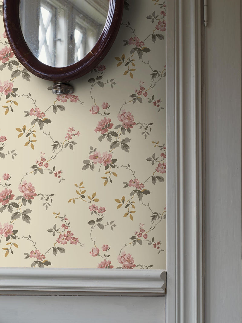 8084 Värmdö Light Beige Anno II Wallpaper by Boråstapeter