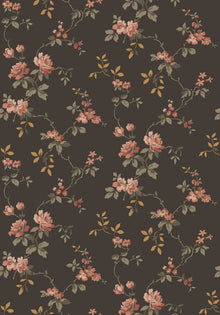8085 Värmdö Dark Brown Anno II Wallpaper by Boråstapeter