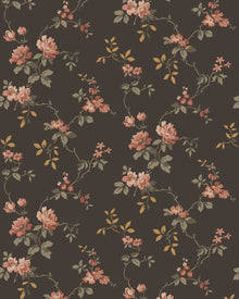 8085 Värmdö Dark Brown Anno II Wallpaper by Boråstapeter